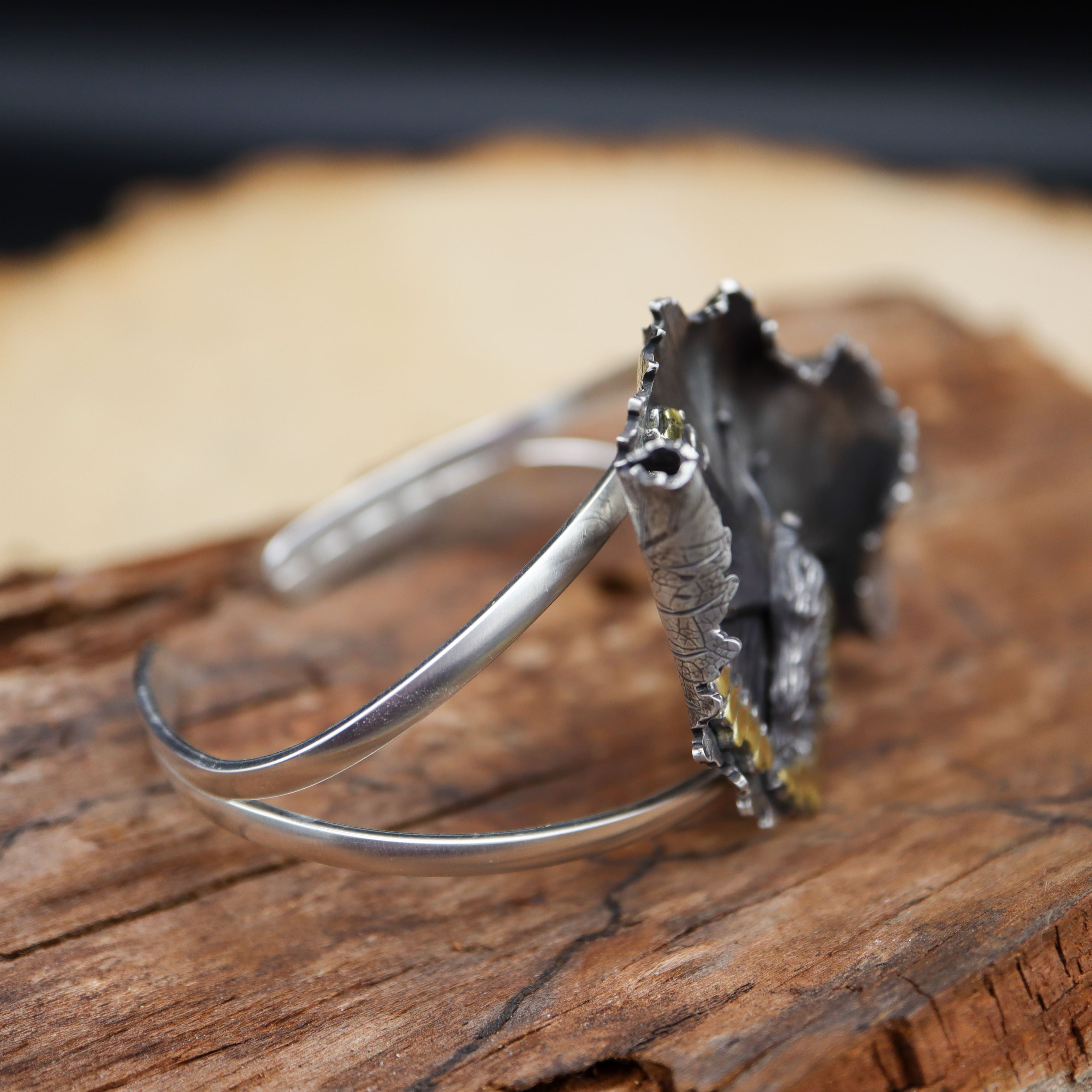 Mourning Cloak Butterfly Bracelet