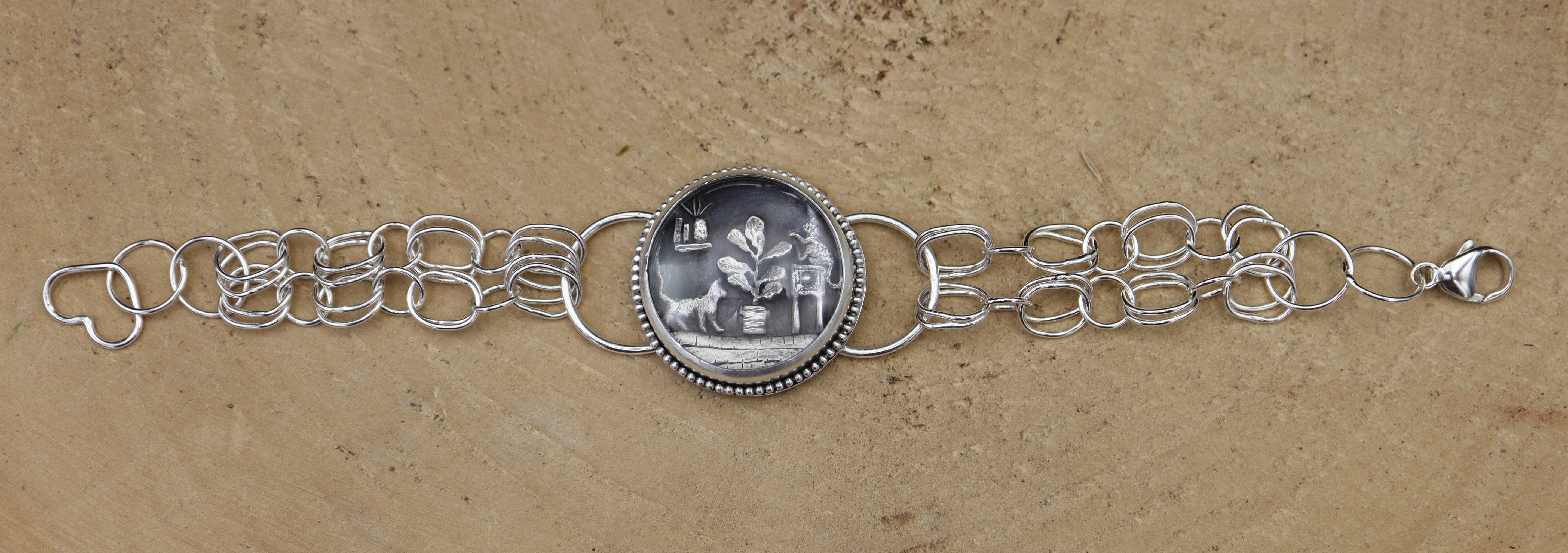 Naughty Cats & Houseplants - Fiddleleaf Fig Bracelet