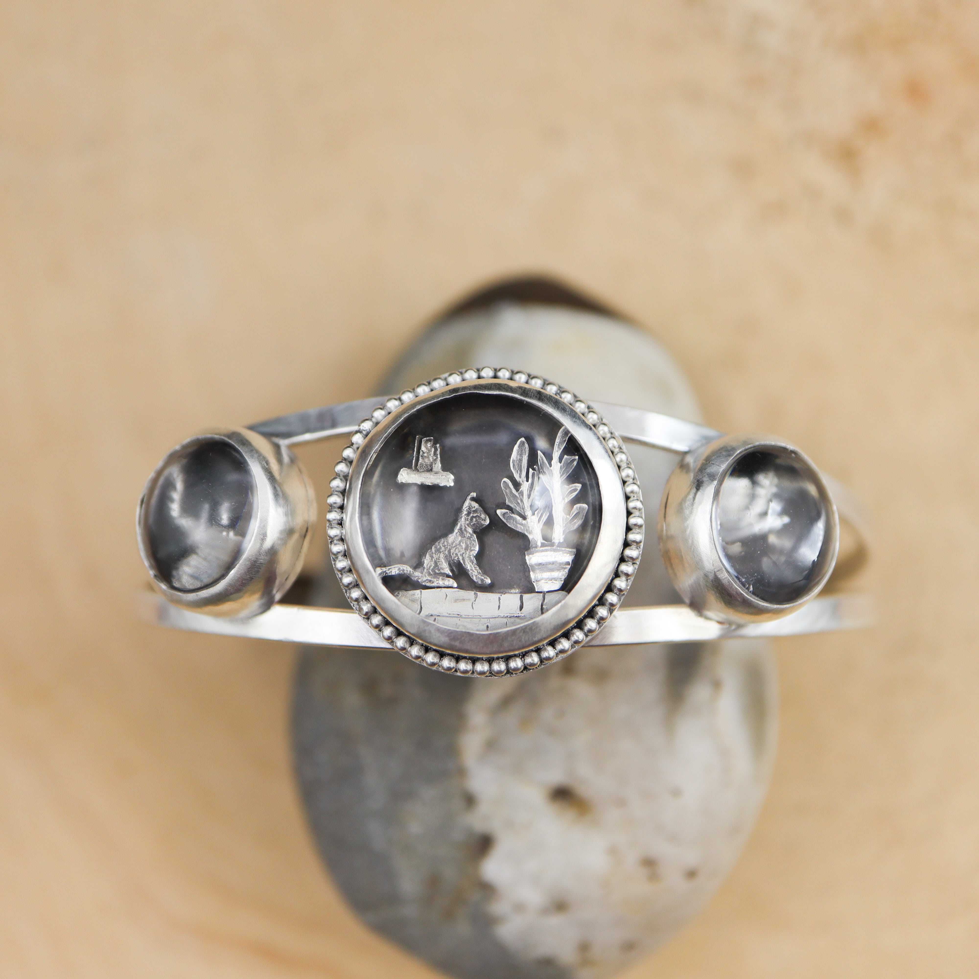 Naughty Cats & Houseplants - Triple Scene Bracelet