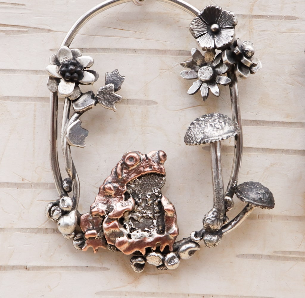 Baby Toadlet Hoop Earrings