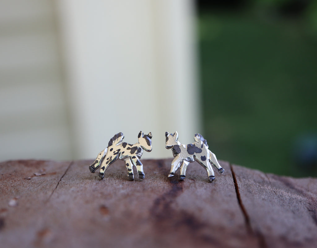 Playful Goat Earrings