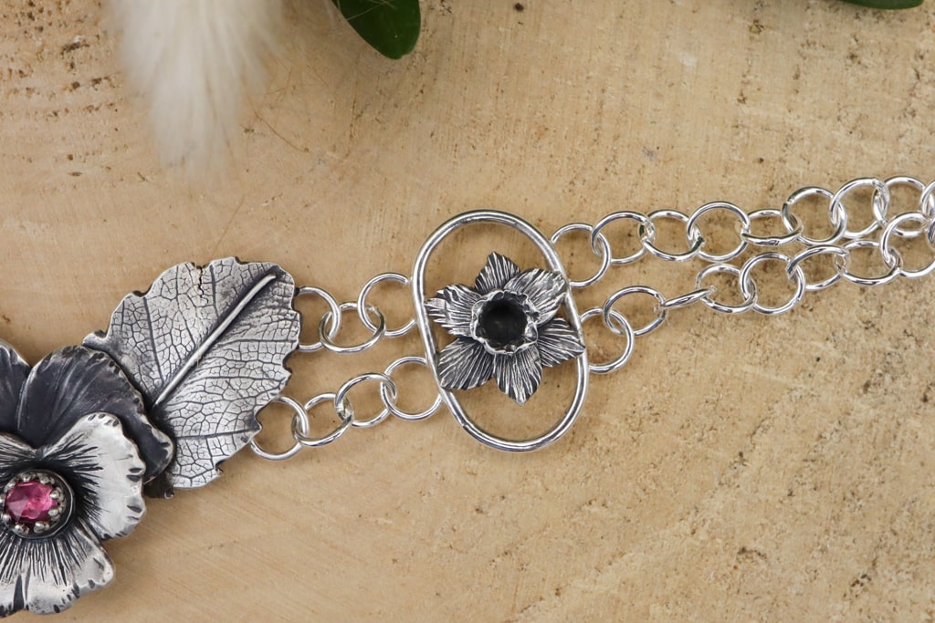 Pansy and Daffodil Bracelet