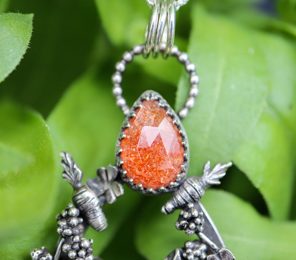 Bunny in his Garden Necklace
