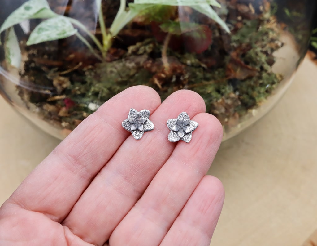 Hoya Flower Stud Earrings