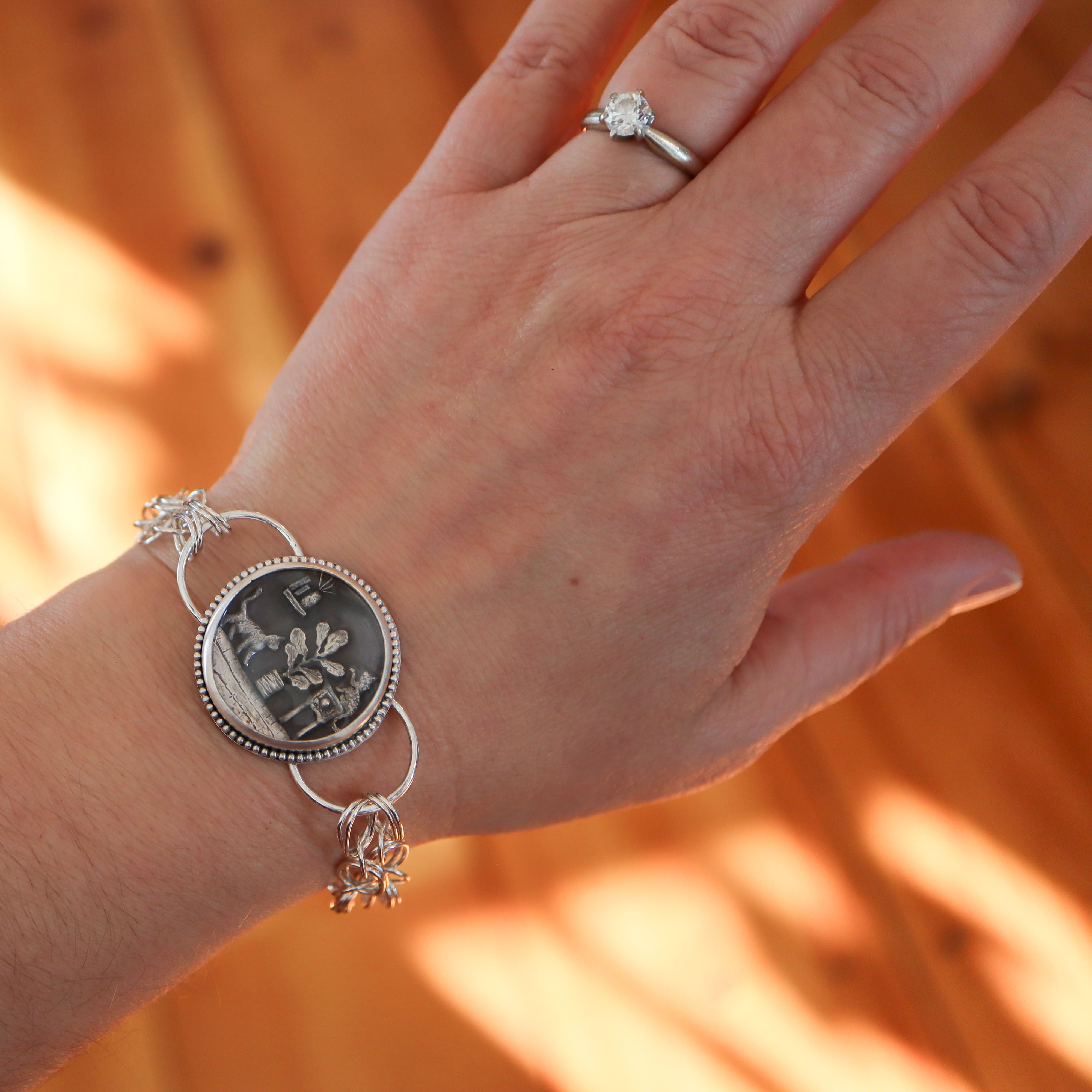 Naughty Cats & Houseplants - Fiddleleaf Fig Bracelet