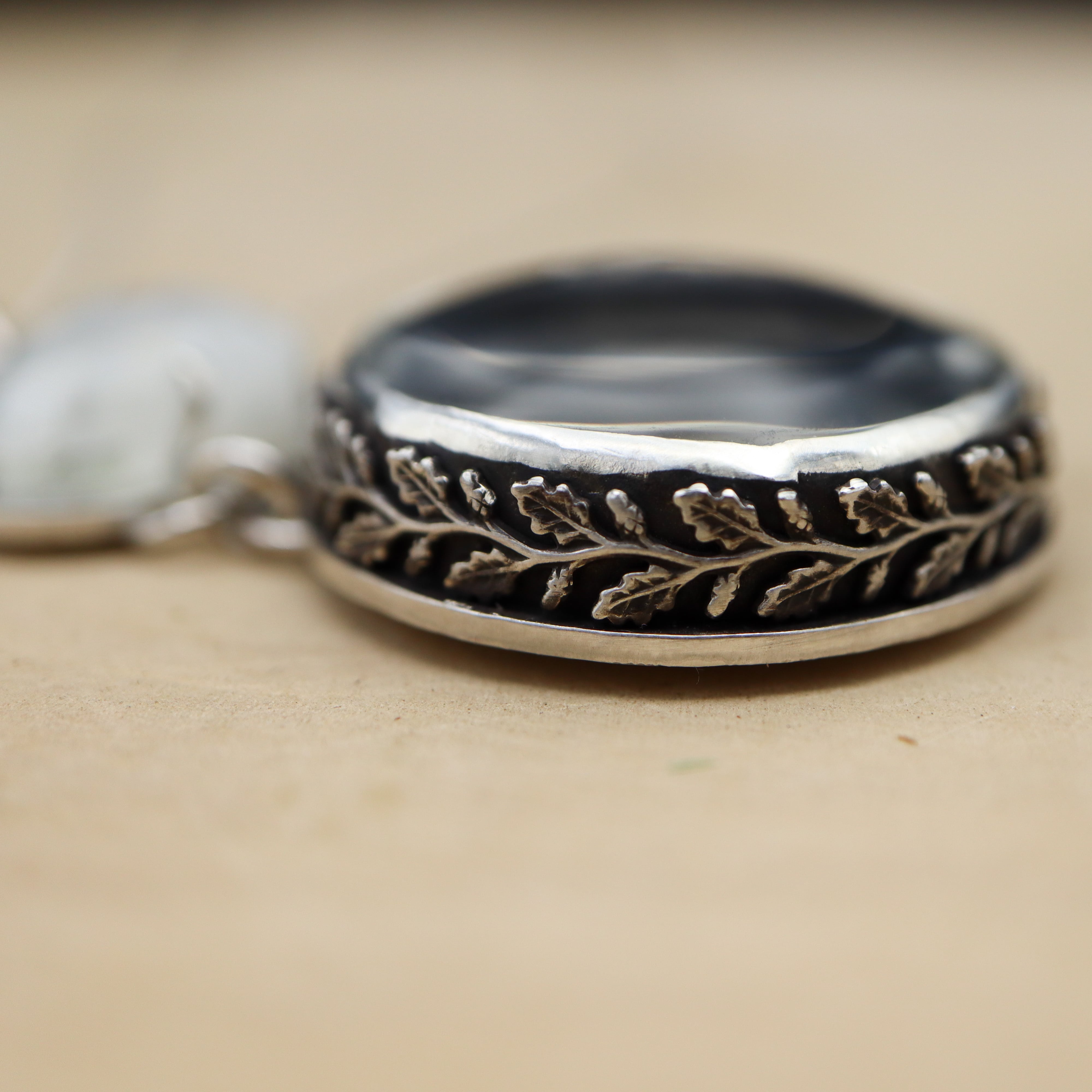 Naughty Cats & Houseplants - Moonstone Cloud and Open Window Necklace