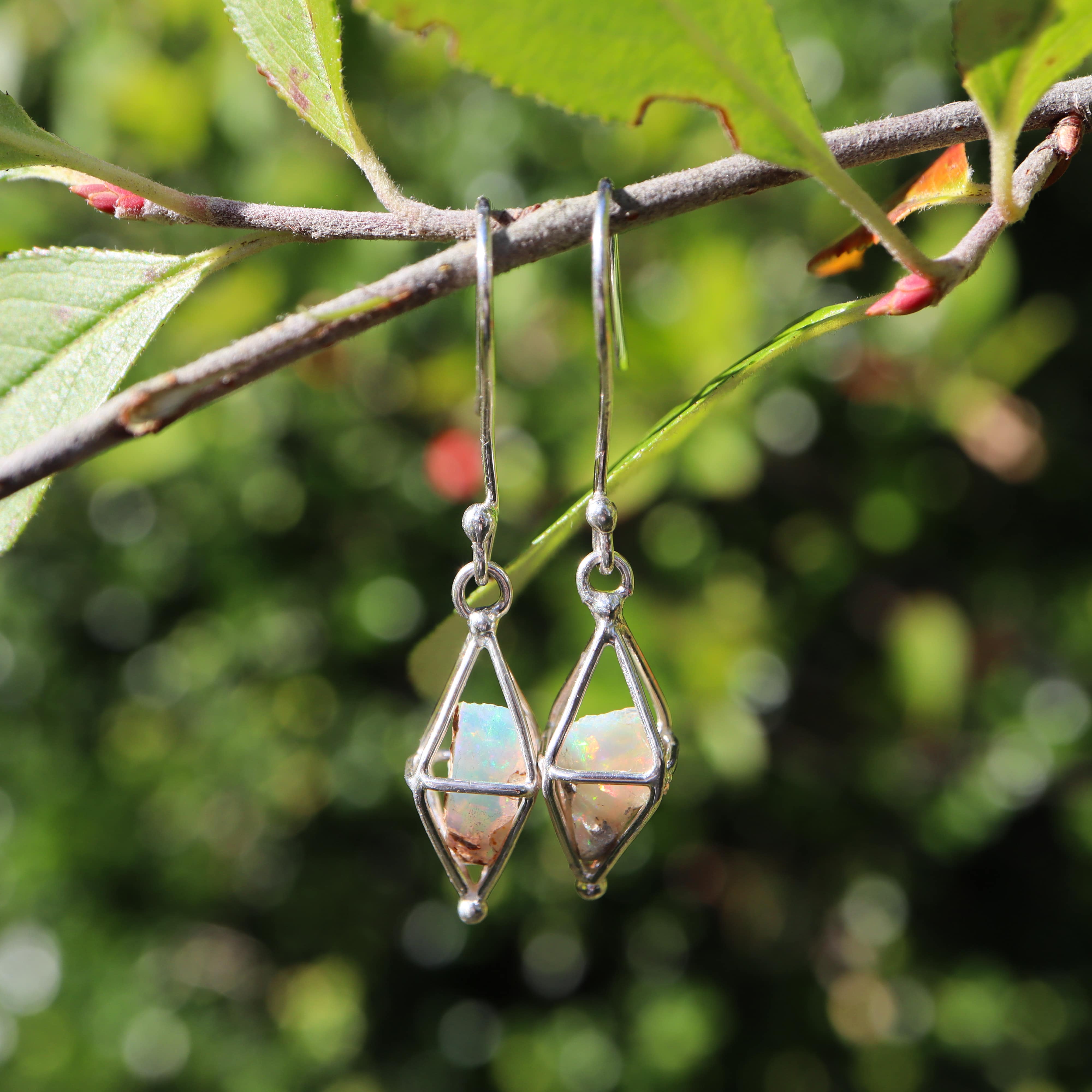 Opal Dangle Earrings