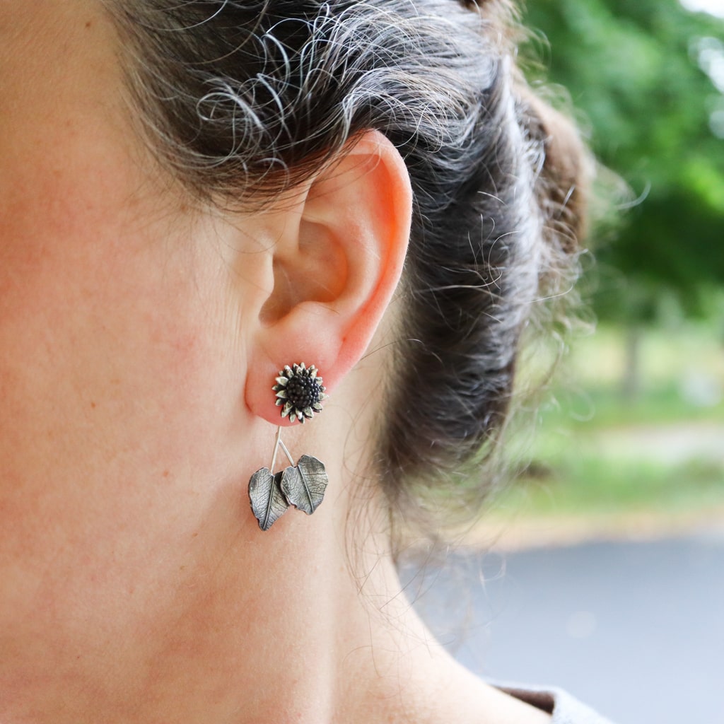 Sunflower Dangle Earrings