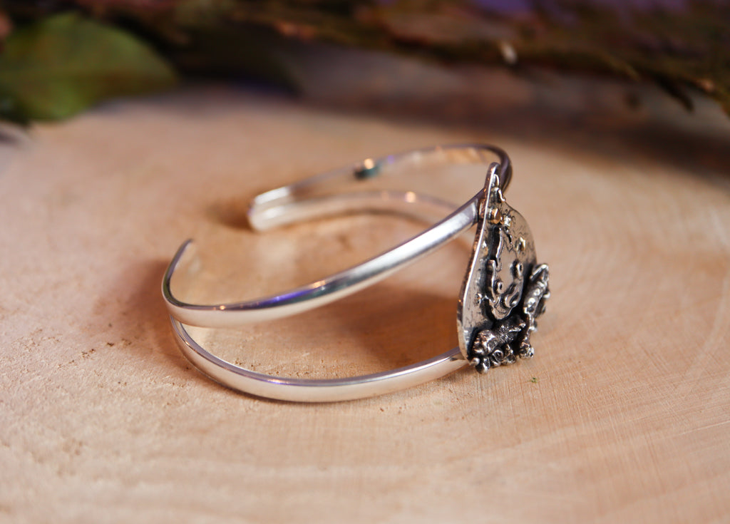 Howls Calcifer Fire Ring in Sterling Silver With Imitation