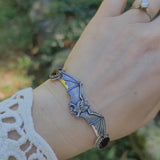 Gemstone Adorned Bat Bracelet