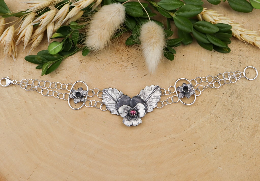 Pansy and Daffodil Bracelet