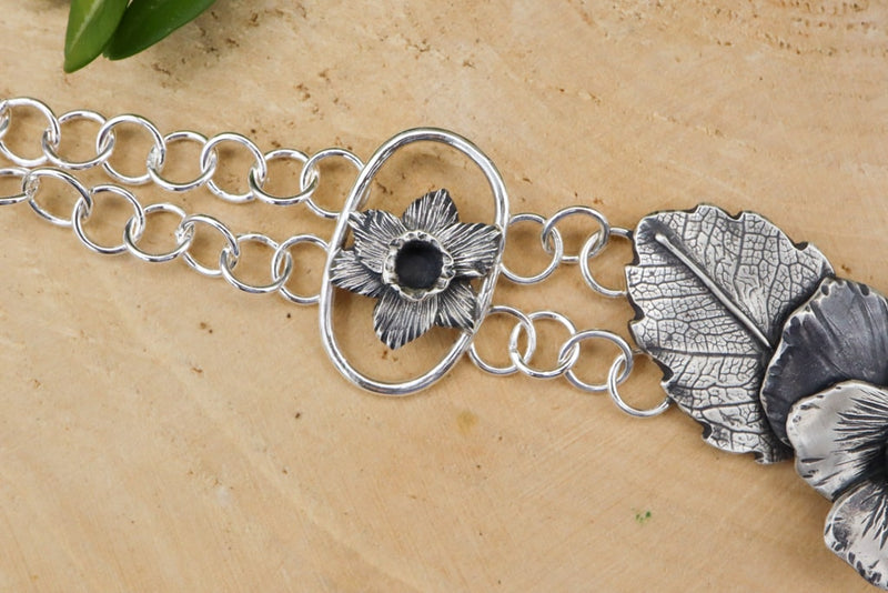 Pansy and Daffodil Bracelet