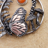 Monarch in the Ferns Necklace